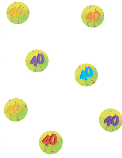 150 Таблица Конфети 40 години