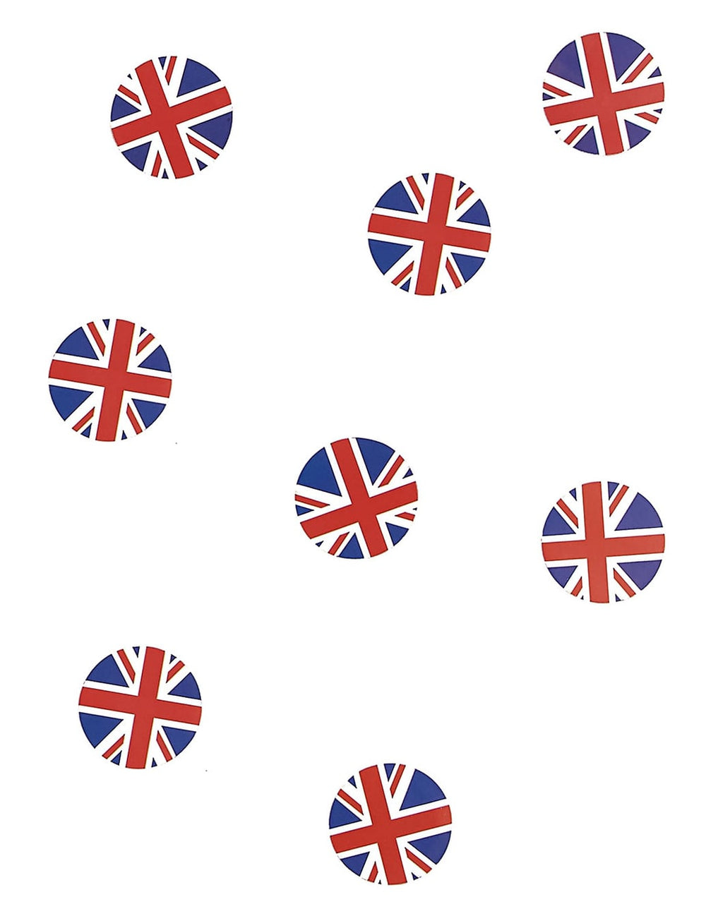 Confettis de table drapeau Royaume-Uni pour décoration bleu blanc et rouge lot de 150