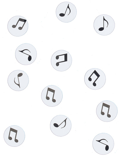 150 хартиени конфети за музикални ноти