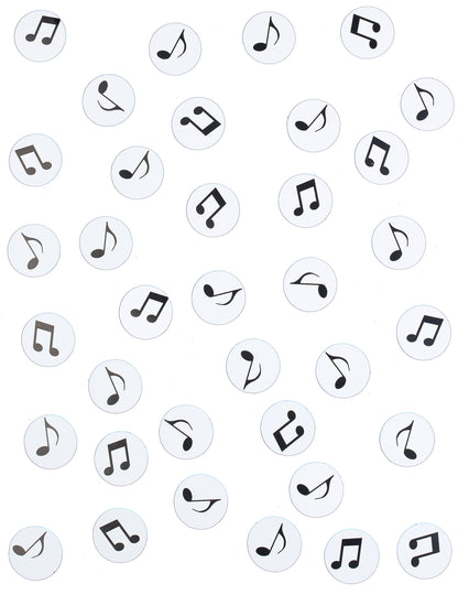 150 хартиени конфети за музикални ноти