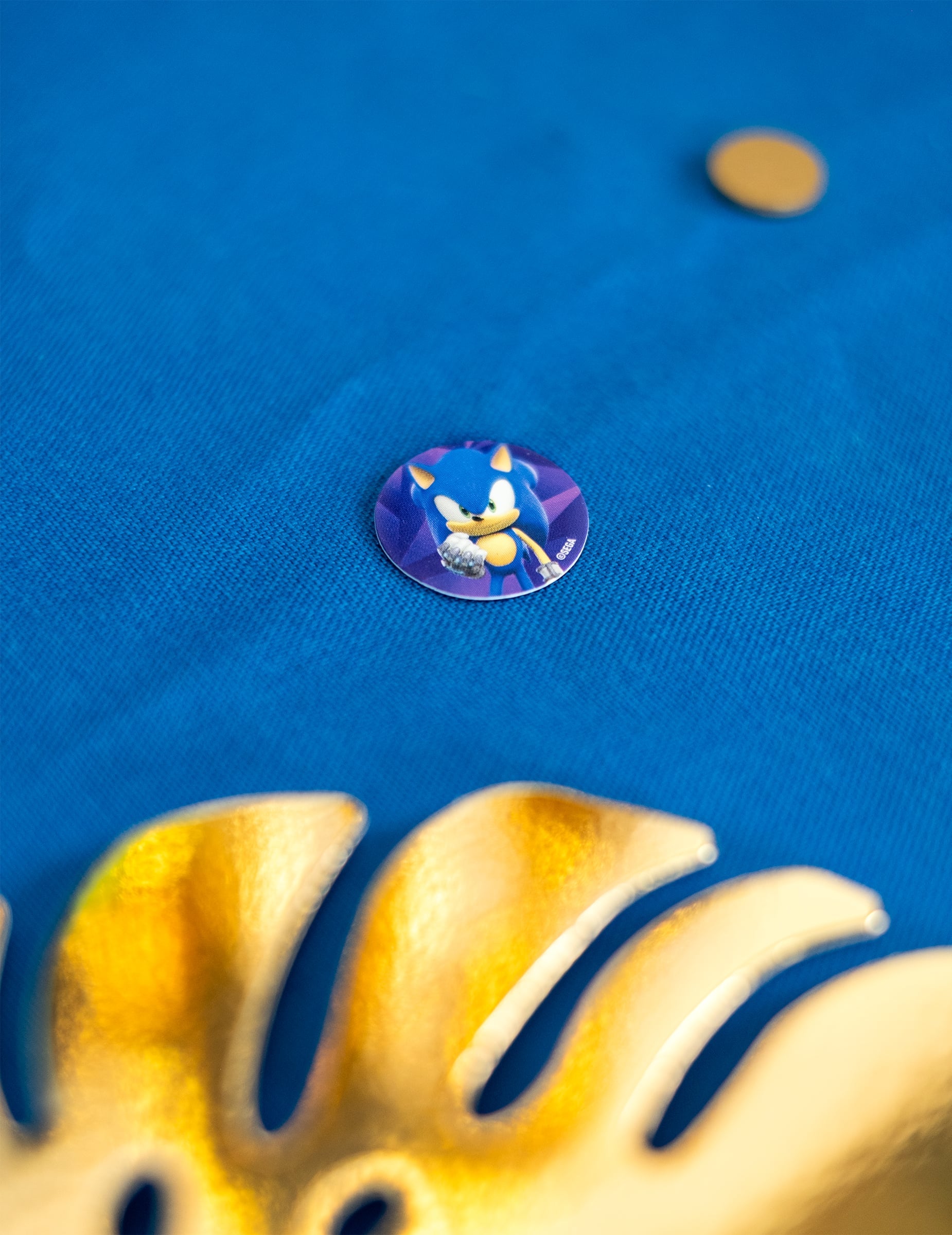 Détail d'un confetti illustré des 150 confettis Sonic Prime