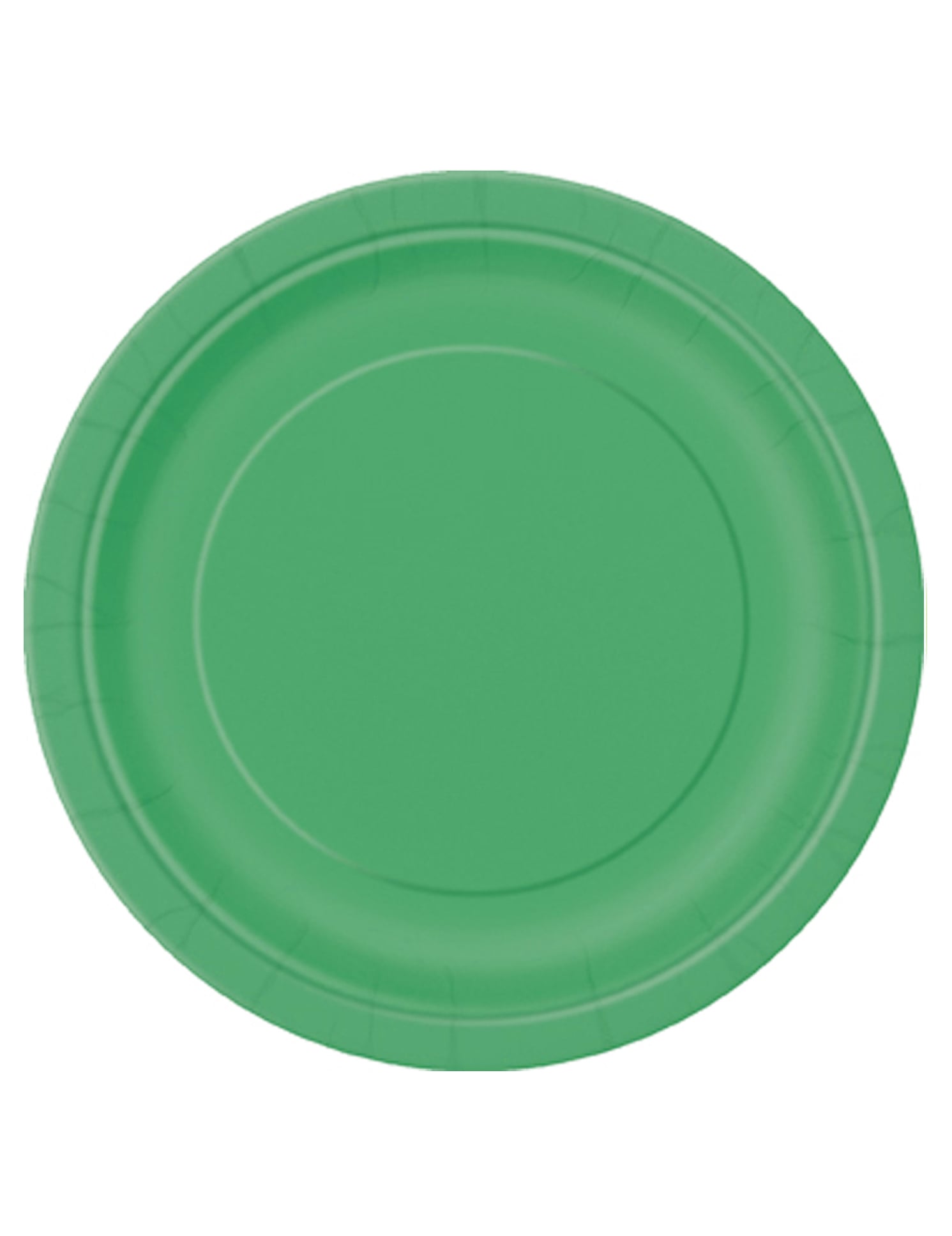 Assiettes en carton vert émeraude