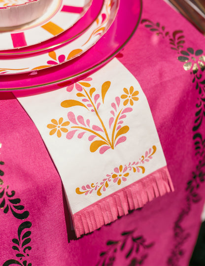 16 хартиени салфетки с ресни Pink Limonade 20 x 40 см