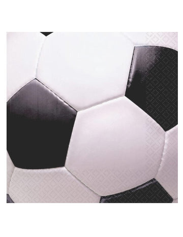 16 хартиени салфетки Футболна топка 33 x 33 cm 
