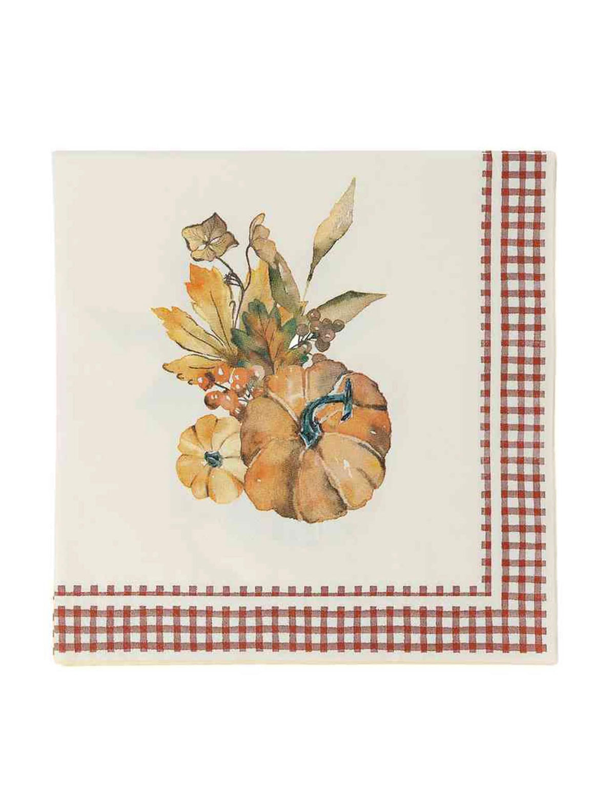 16 хартиени салфетки с тикви Cottage Living 33 x 33 см