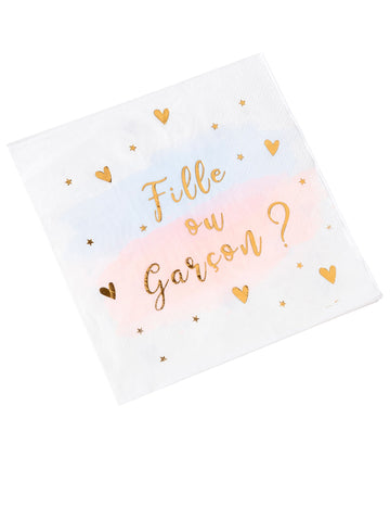 16 салфетки в синьо и злато розово и златно розово момче 33 х 33 см