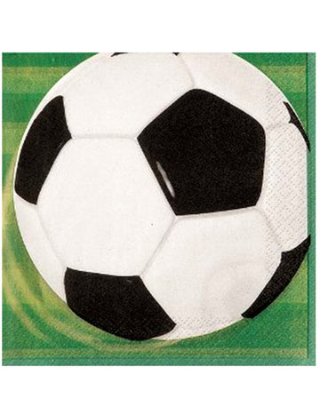 16 хартиени салфетки футбол 33 x 33 cm 3D топка 