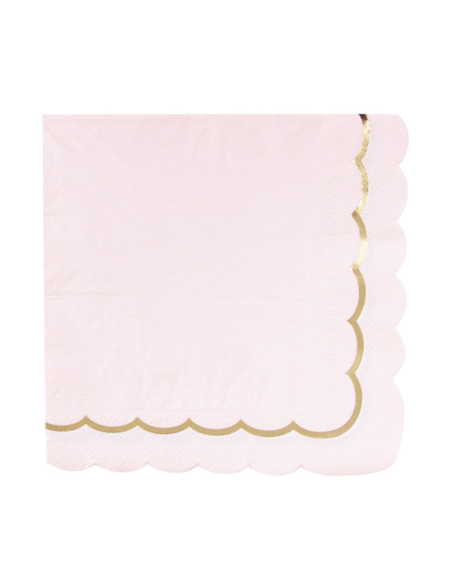 16 пастелно розови и златни филцови хартиени салфетки, 33x33 см