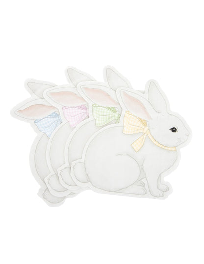 Vue de la forme découpée des serviettes en papier Mon Lapin