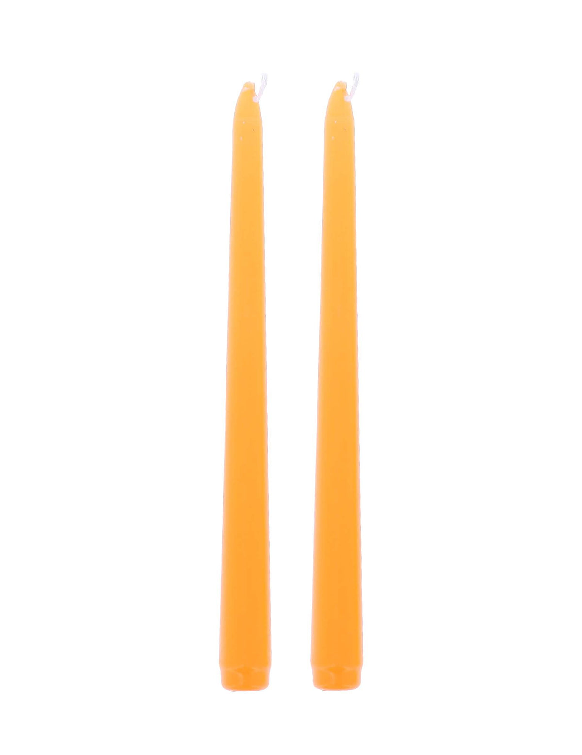 2 Bougies chandelles orange 25 cm