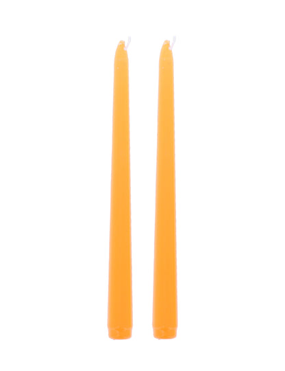 2 оранжеви свещи тип пила 25 cm