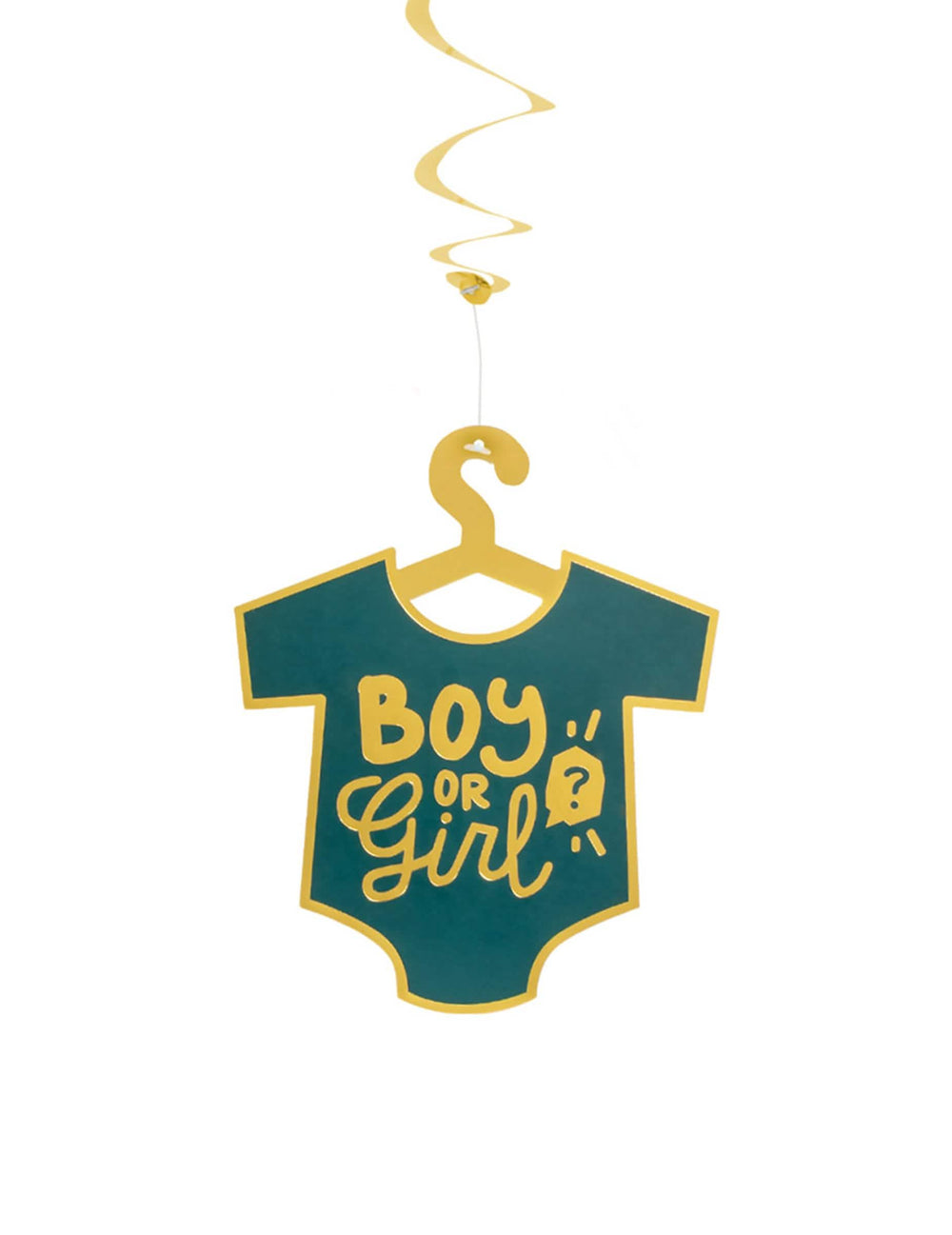 Детайл на мотива боди на висящите декорации Boy or Girl
