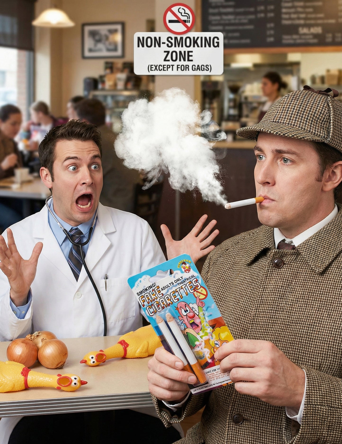 2 Фалшиви пушещи цигари - шеги и трикове 