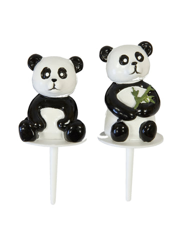 2 фигурки на панда от смола 7 cm за торта