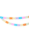 Guirlandes en papier multicolores pour fête en forme d'anneaux