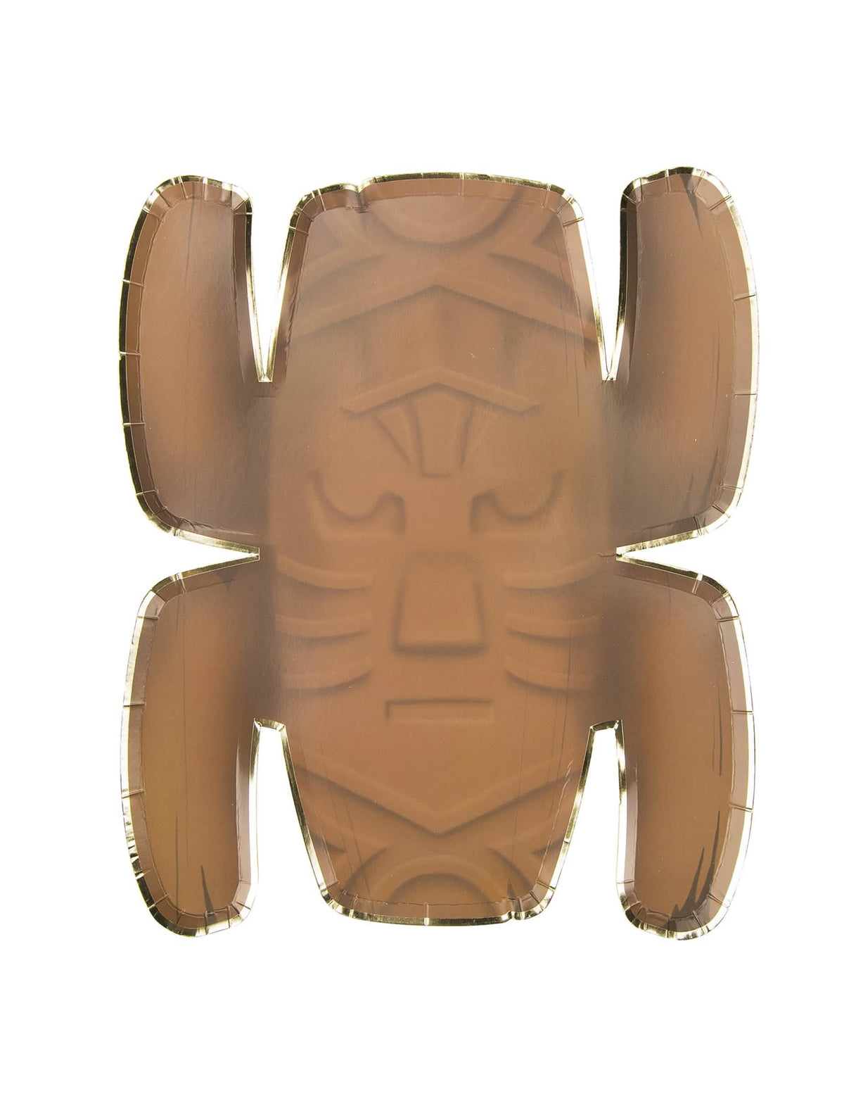 Plateaux totem aventurier marron et doré