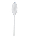 Cuillères entremet en plastique cristal transparentes et rigides