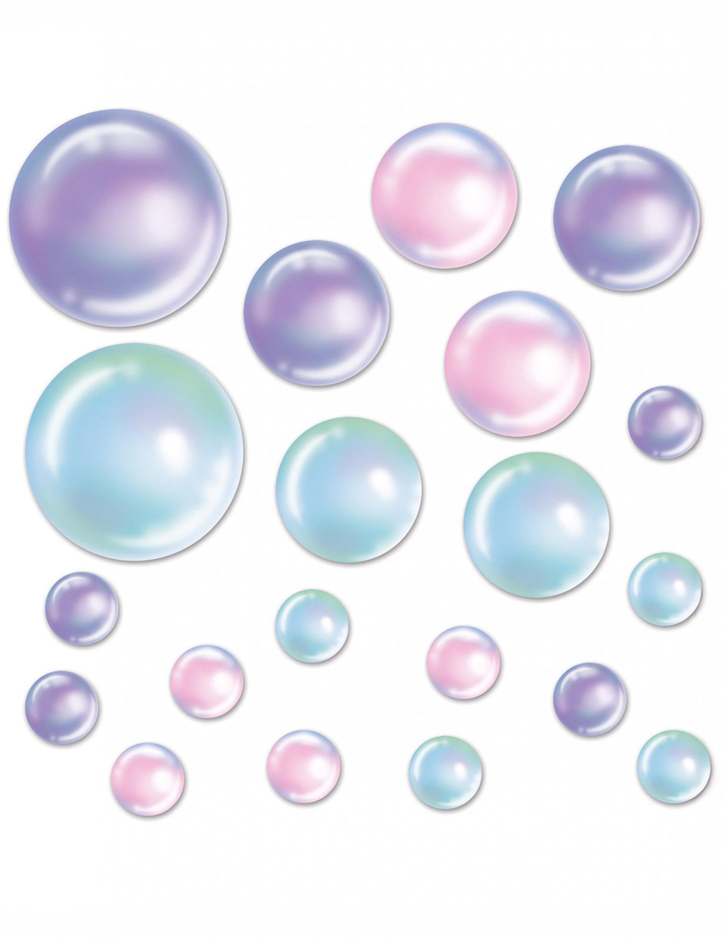 20 декорации с мехурчета от 10 до 30 cm