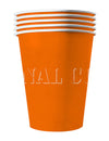 Gobelets américains en carton recyclable orange