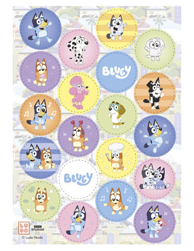 20 мини ядливи диска Bluey и Bingo™ 3,4 см