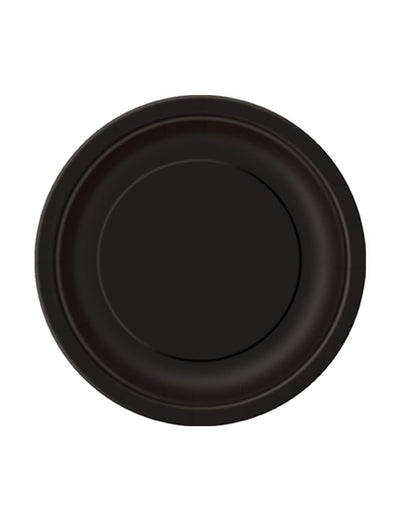 Assiettes en carton noires