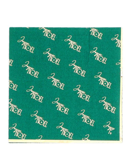 20 serviettes cocktail Joyeux Noël L'Intemporel vert anglais et or 24 x 24 cm
