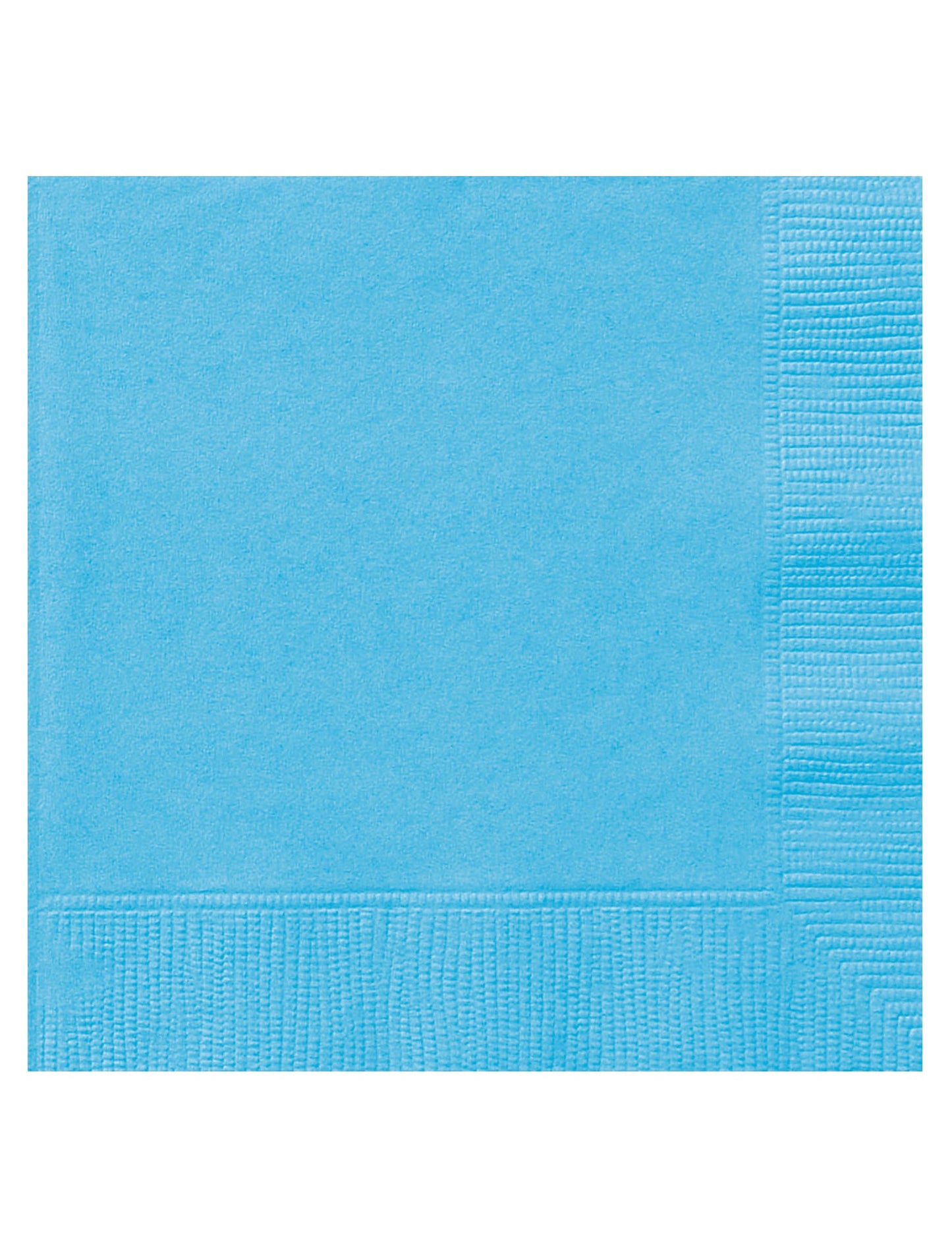 Serviettes en papier bleu ciel