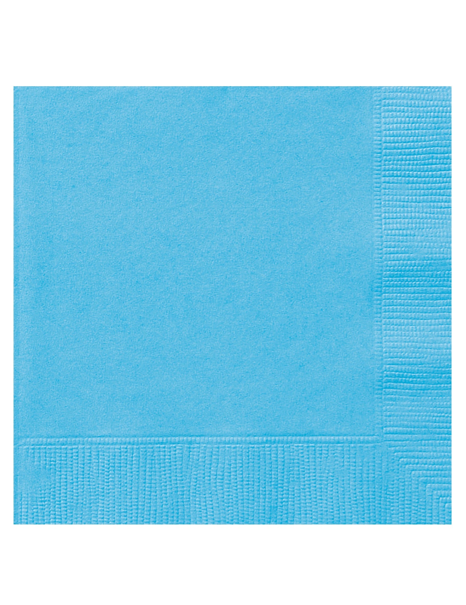 Serviettes en papier bleu ciel
