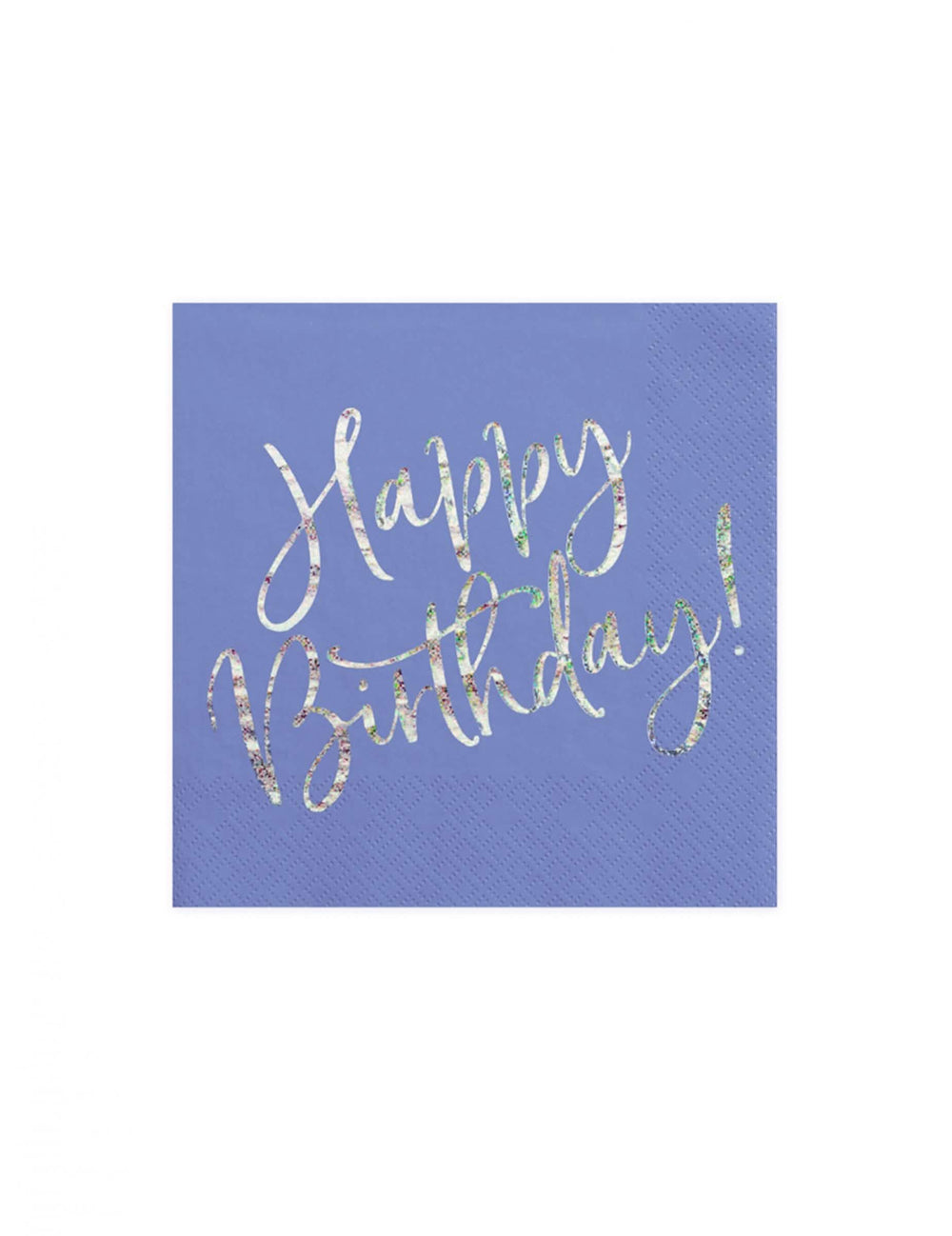 хартиени салфетки Happy Birthday с иридесцентен ефект за рожден ден син лавандула