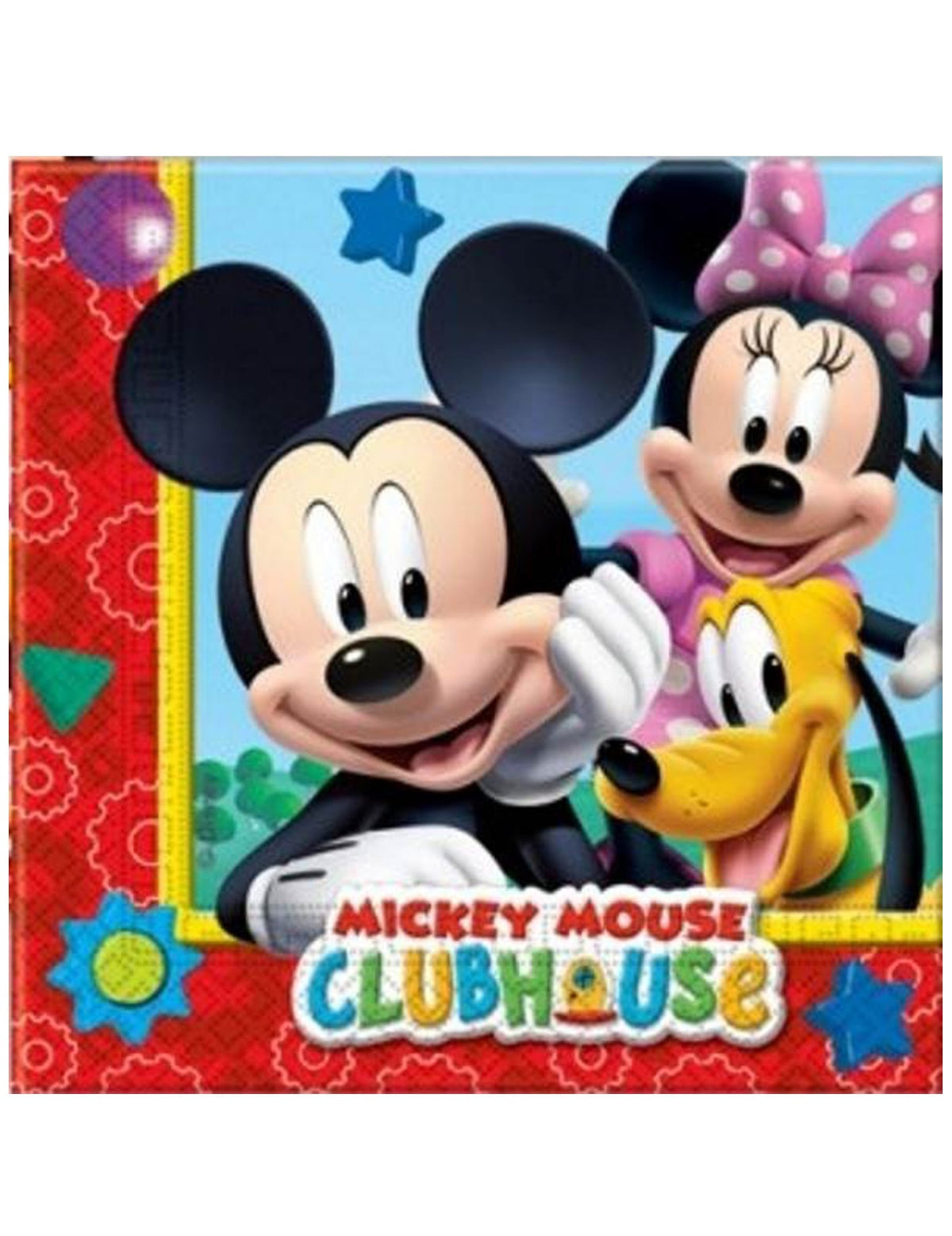 Serviettes en papier Mickey Mouse pour enfant multicolores avec Minnie et Pluto