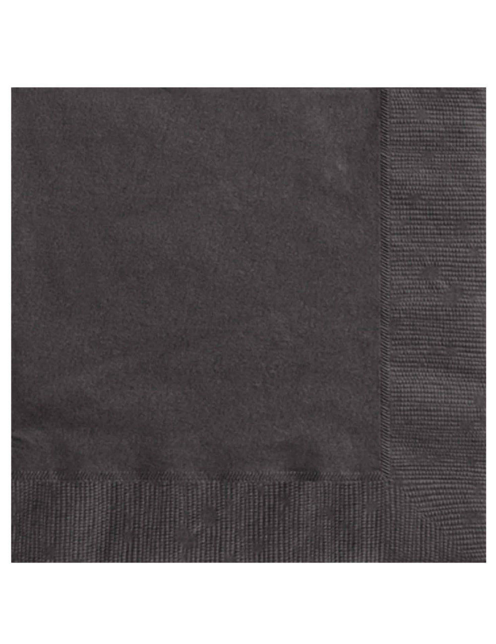 20 serviettes en papier noires