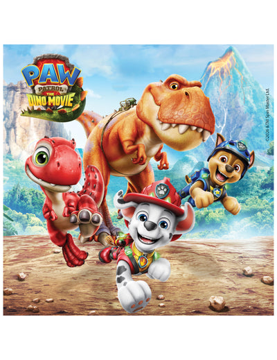 20 хартиени салфетки Пес патрул™ Dino movie 33 x 33 cm
