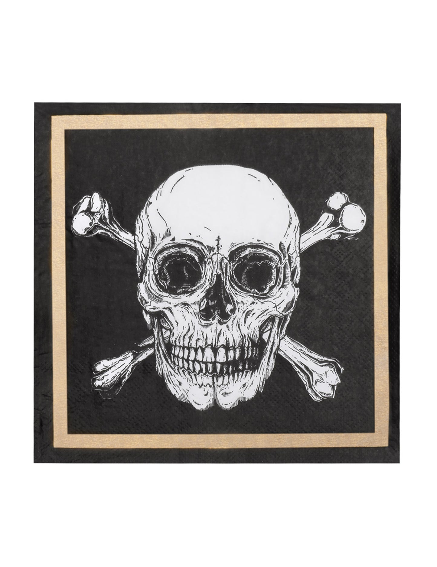 20 пиратски хартиени кърпи Jolly Roger 33 x 33 cm