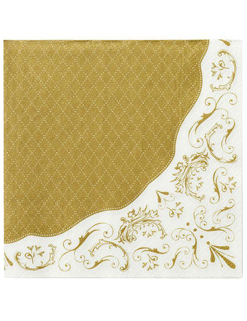 20 порцеланови хартиени салфетки с барокови шарки, 33 x 33 cm