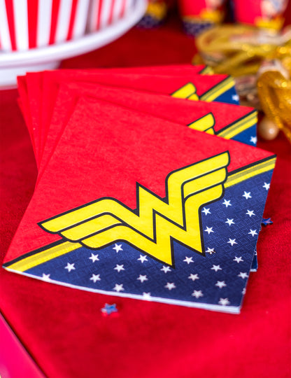 20 хартиени салфетки Wonder Woman™ 33 x 33 cm
