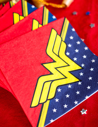 20 хартиени салфетки Wonder Woman™ 33 x 33 cm