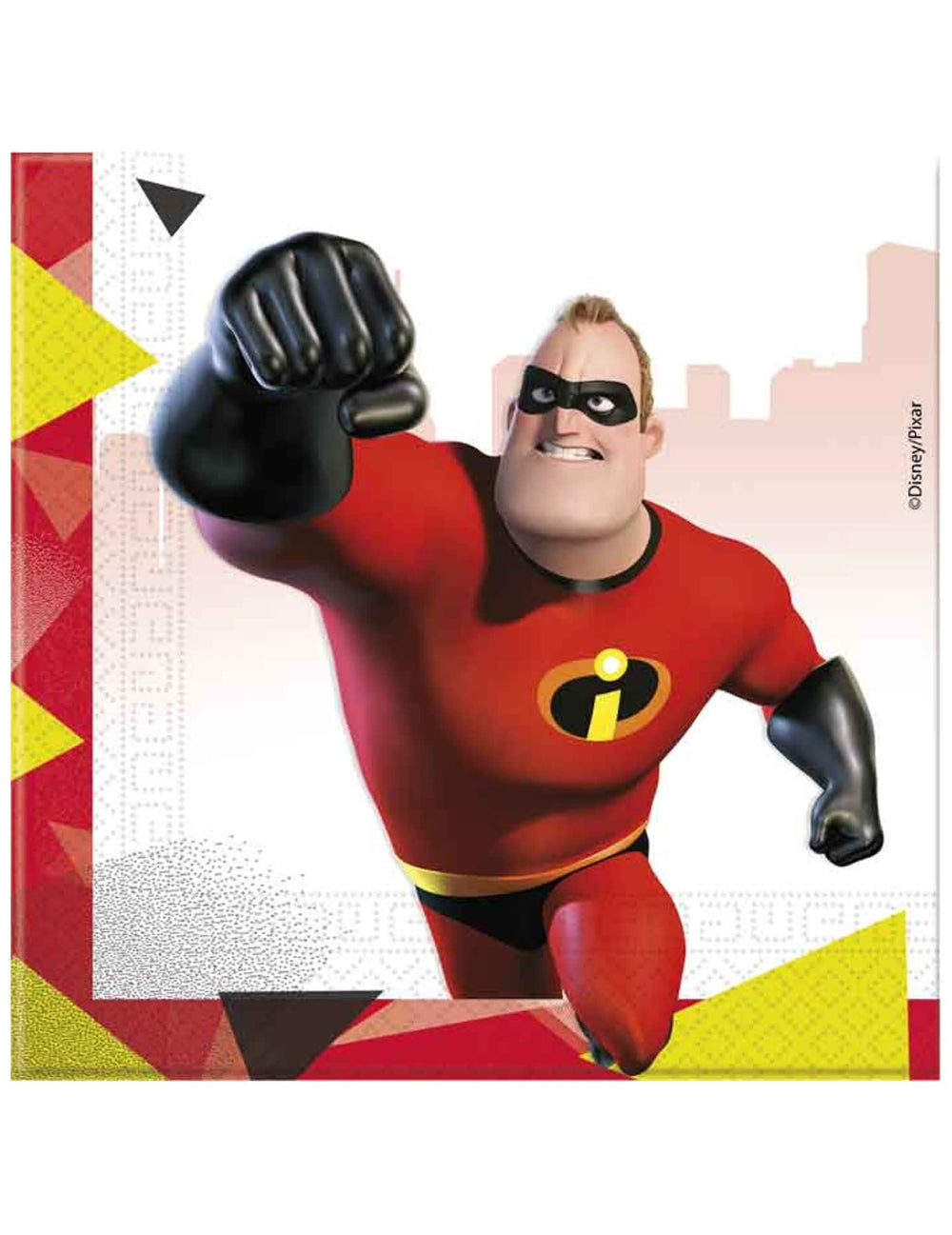 Салфетки The Incredibles 2 за парти в червено с мотив Mr. Incredible
