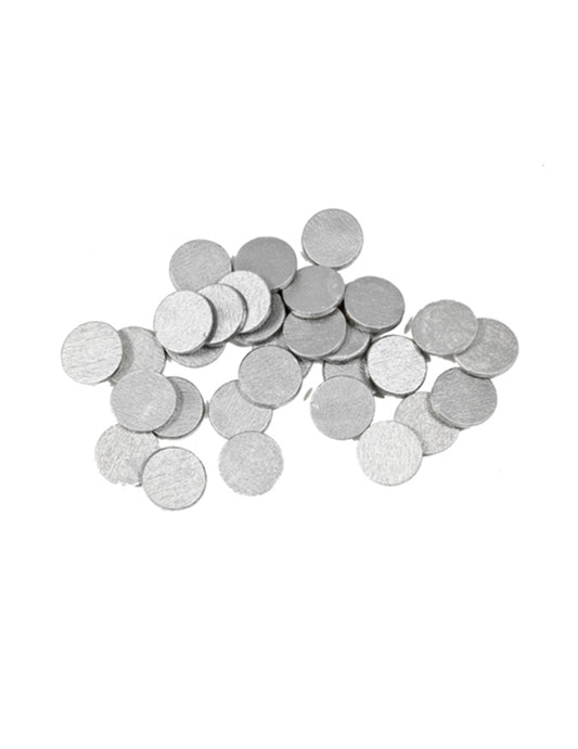 Confettis de table ronds pour décoration de fête argent