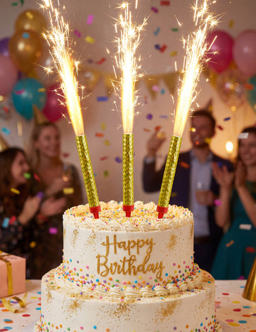 3 Златни фонтани за сладолед 9,5 см 9,5 см