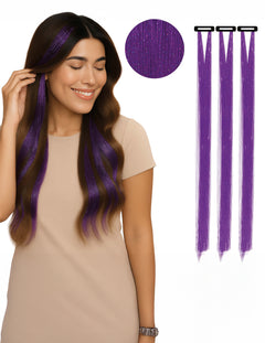 Accessoires violet pour cheveux