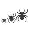 30 Araignées décoratives en papier noir 8, 15 et 20 cm