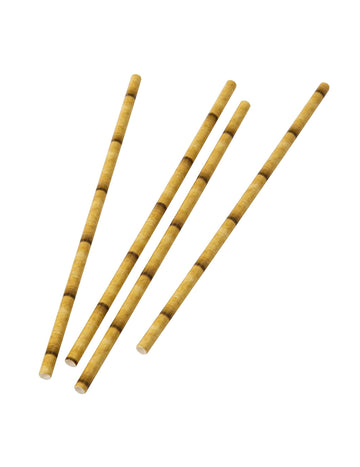 30 бамбукови хартиени сламки 16 cm