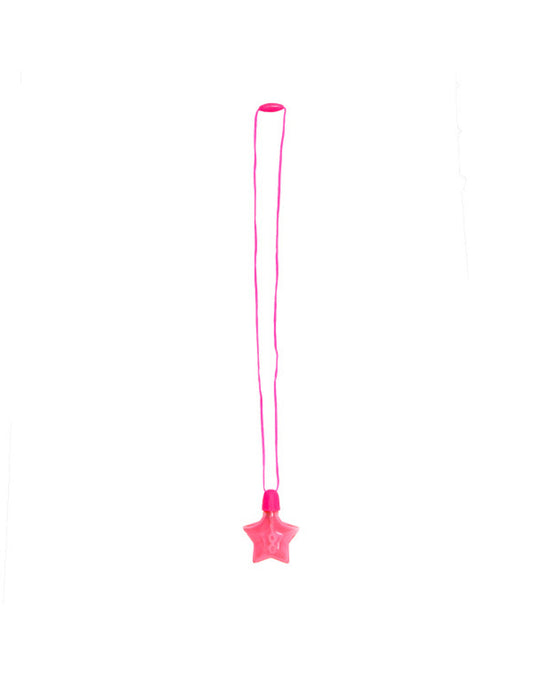 Accessoire piñata flacon bulles étoile pour anniversaire rose en plastique