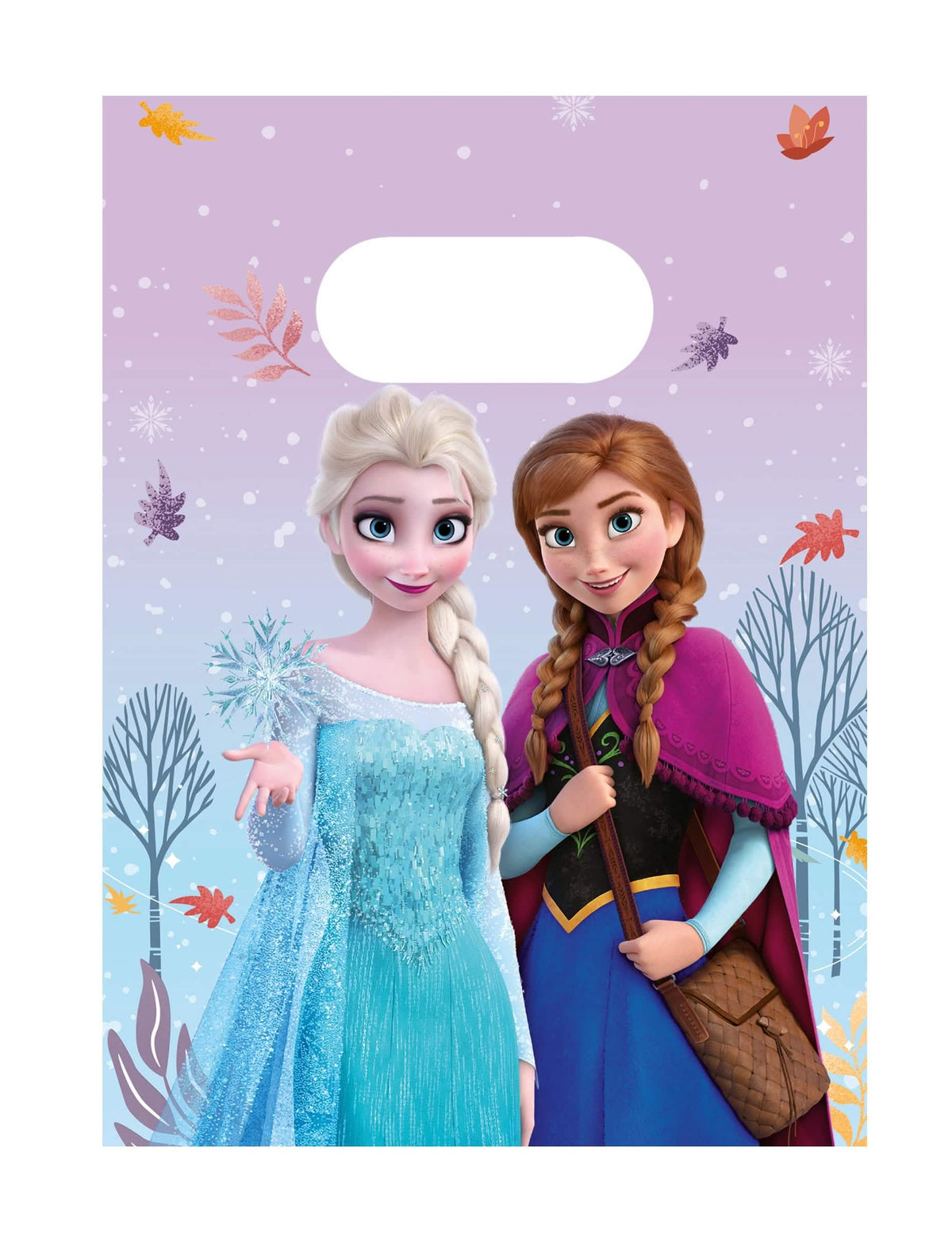 подаръчни торбички хартия Замръзналото Кралство Frozen Idyllic Wonder за дете лилав с Елза и Анна