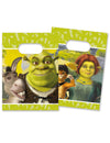Sacs cadeaux papier Shrek pour enfant vert avec l'Âne Fiona et le Chat Potté