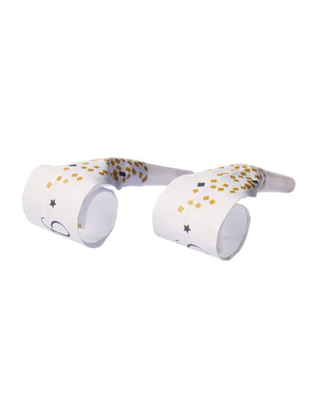 Sans-gènes Happy new year pour fête blanc et doré