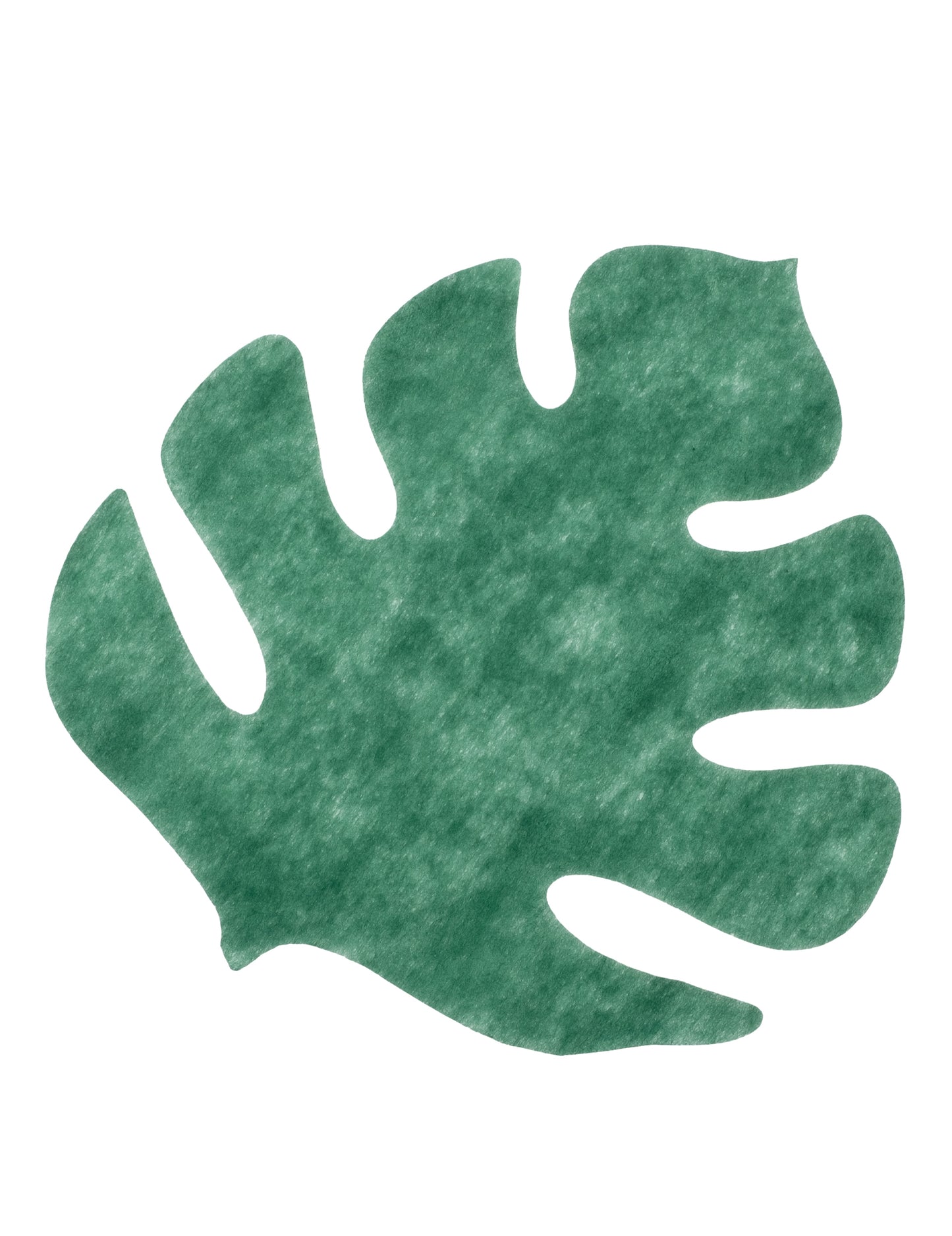 4 sets de table feuille tropicale intissées vertes 40 x 35 cm décoration exotique