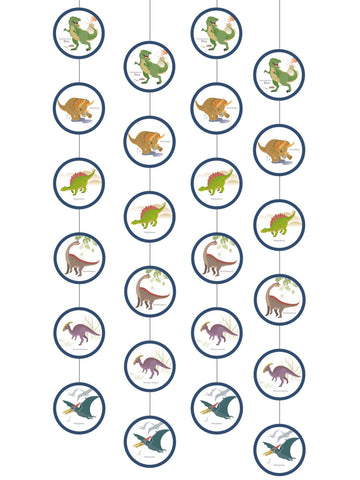 4 големи висящи лампи с динозаври 170 cm за рождения ден на дете