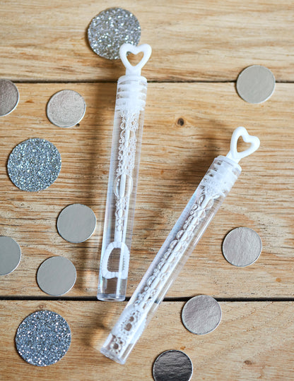 48 мехурчета със сърдечни мехурчета бяла сватба