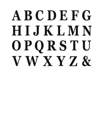 48 черни самозалепващи се букви 13.5 cm за кубчета балони
